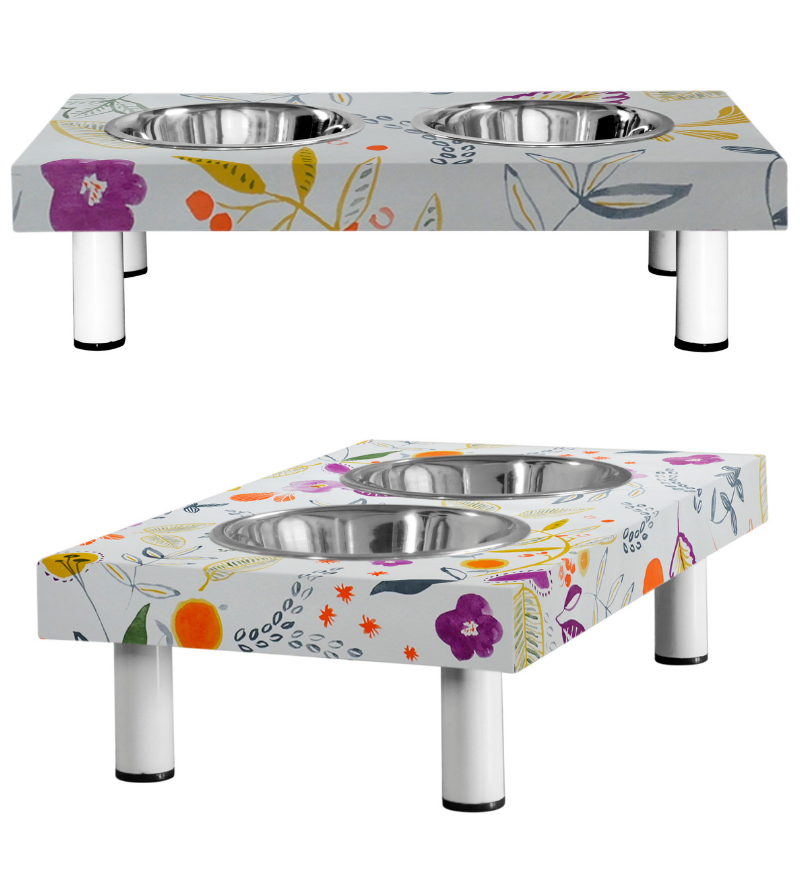 Dog bowls - ZOE: Flowers - Bowls for Dogs and Cats - Pets and Bowls